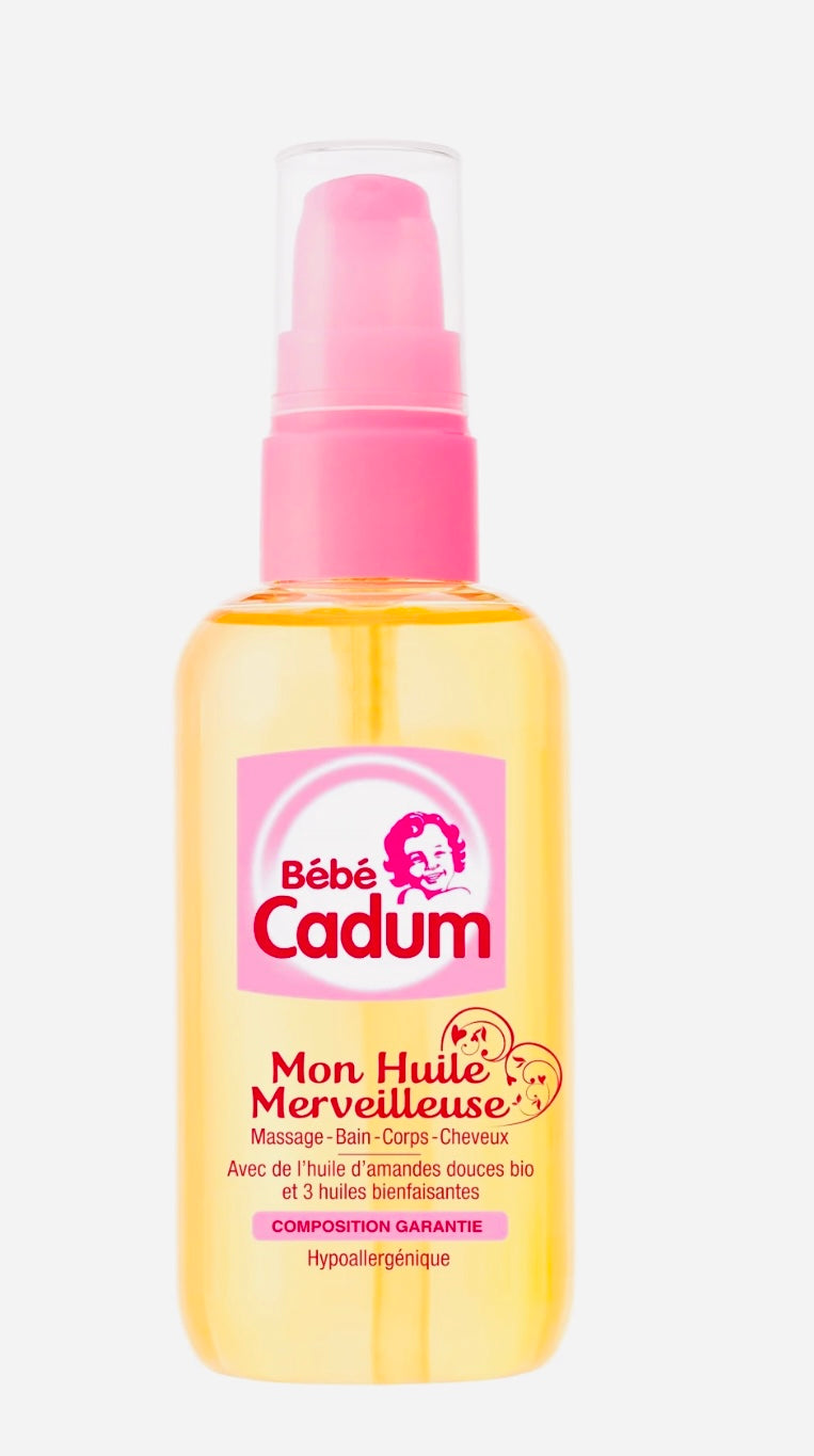 Mon huile Merveilleuse bébé Cadum