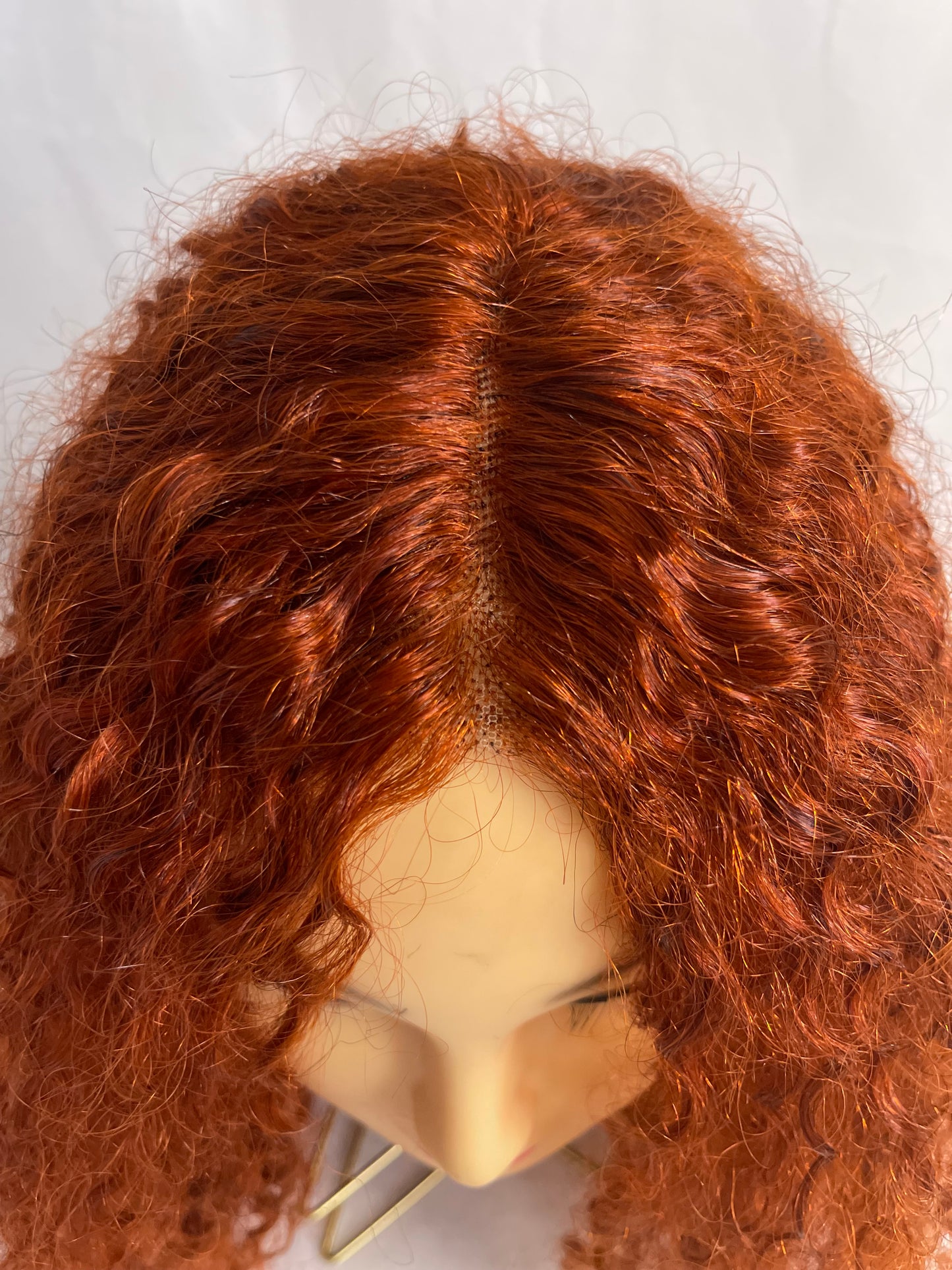 Perruque lace frontale roux clair